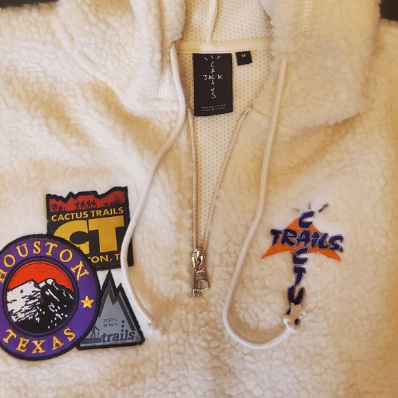 Travis Scott Cactus Trails half zip Sherpa Hoodie - Picture 4 of 9